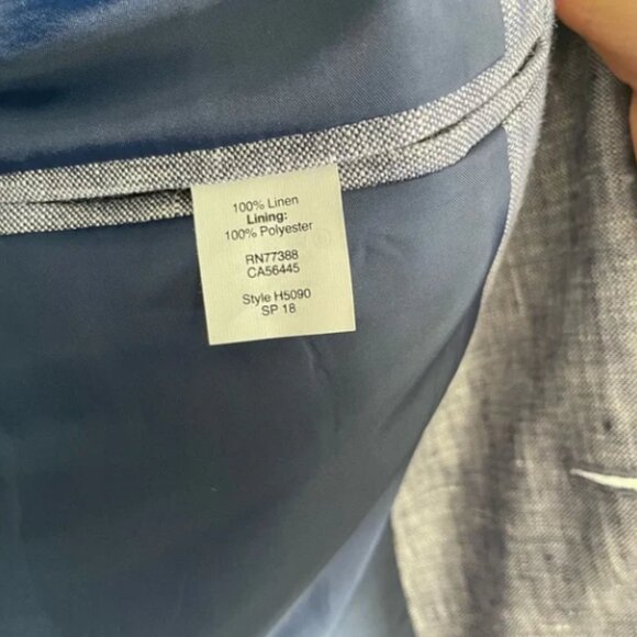 J. Crew Blue Linen Suit - 36S - Picture 5 of 8